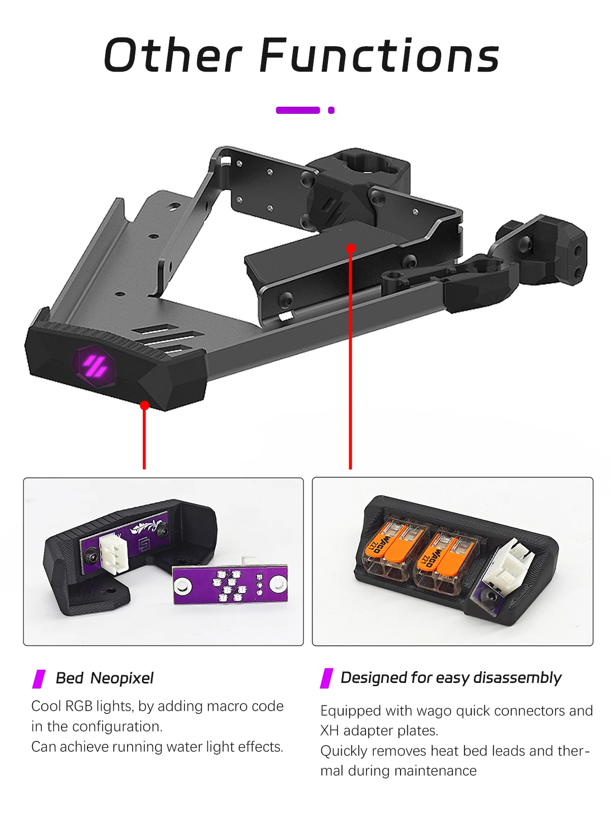 Aço Kirigami Suporte de Placa de Cama Impressora 3d Kits de Atualização Voron 0.2 v0 V0.1 V0.2 - Imagem 2