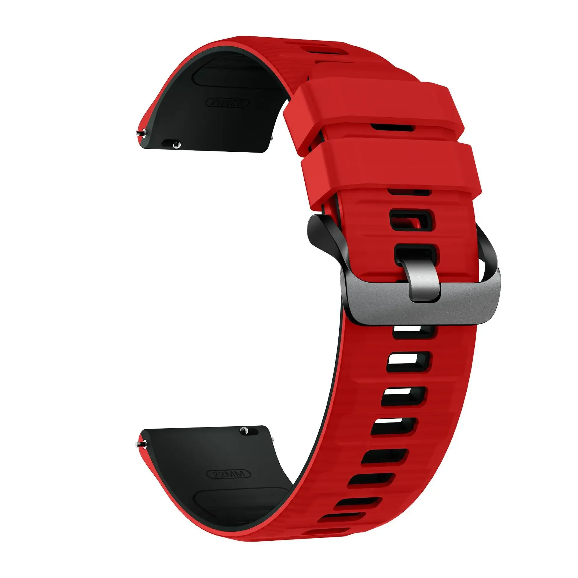 22mm Silicone Breathable Sports Watch Strap