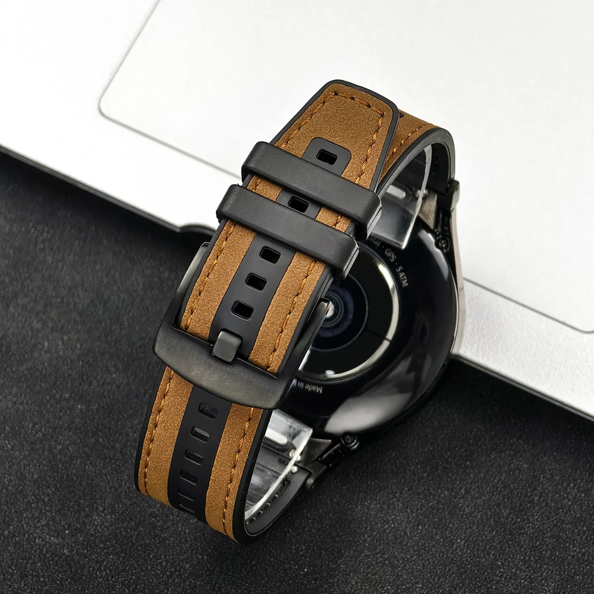 Premium 20mm Quick Fit Leather Watch Band - No Gaps Design