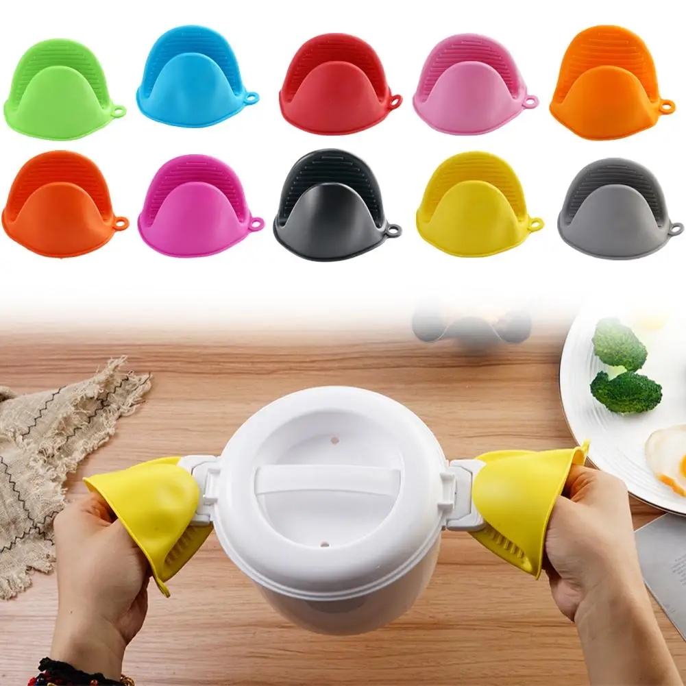 

Portable Silicone Anti-Hot Grip Non-Toxic Tasteless Clip Light Anti-Hot Dish Silicone Oven Insulation Weight Microwave Baki I6F1