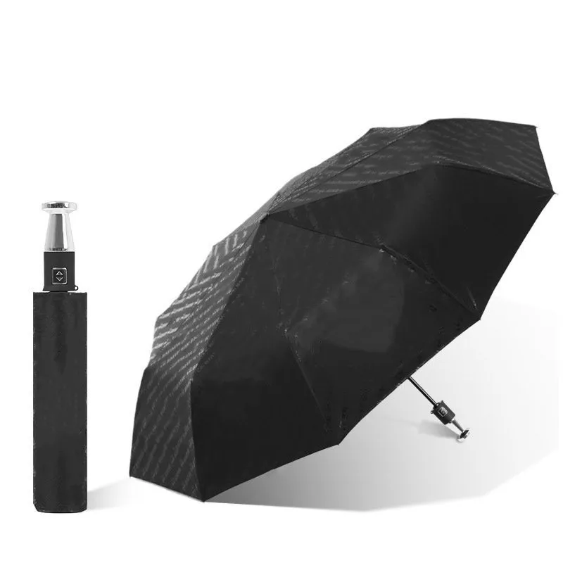 For Mercedes-benz BWM Audi Luxury Car Fully Automatic Folding Three-fold Advertising Business Umbrella