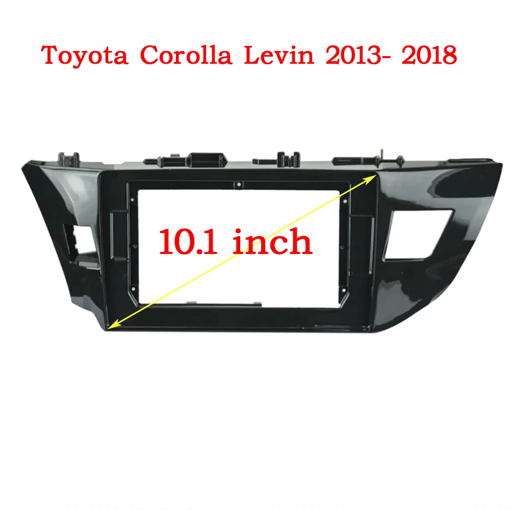 TOYOTA US Corolla Levin 10.1-2013 용 2018 인치 자동차 페시아, 스테레오 패널 canbus 박스 케이블 대시 설치 더블 딘 DVD 프레임