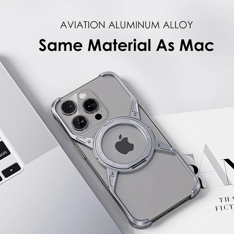 Detachable Aluminum Alloy Magnetic Phone Case For iPhone 15 14 13 Pro Detachable aluminum alloy magnetic phone case for iphone 15 14 13 pro