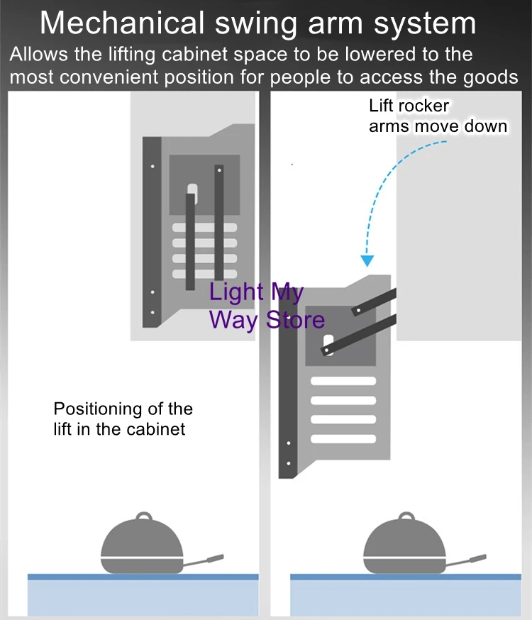 Stainless steel aluminum alloy basket storage rack hanging cabinet lifting basket kitchen pull-down cabinet storage rack