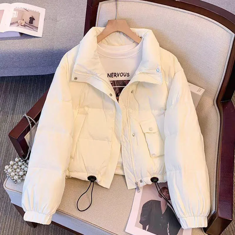 This Year Women's Short Cotton-padded Coat Popular Winter Female Down Parkas 2025 High Sense Small Casual Down Cotton Bread Coat