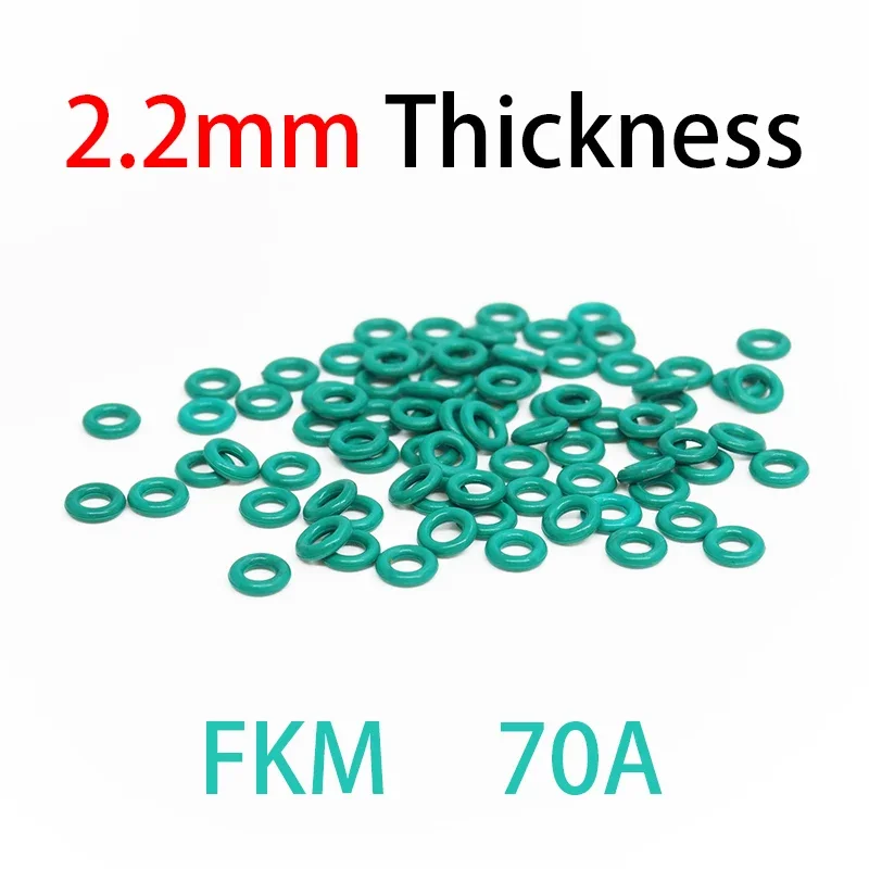 Heavy Equipment Seals & O-Rings FKM Green Fluorine , High Temperature Resistant Rubber O-Ring