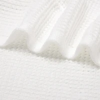 Baby Blankets Knitted Newborn Netural Breathable Month Swaddle Wrap Mat for Infant Boy Girl Crib Cellular Children 90*70cm Cover 4