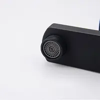 Black/Chrome Bathroom Faucets Hot and Cold Mixer Faucets Vanity Bathroom Kitchen Deck Mounted Bathroom Sink Faucets 6