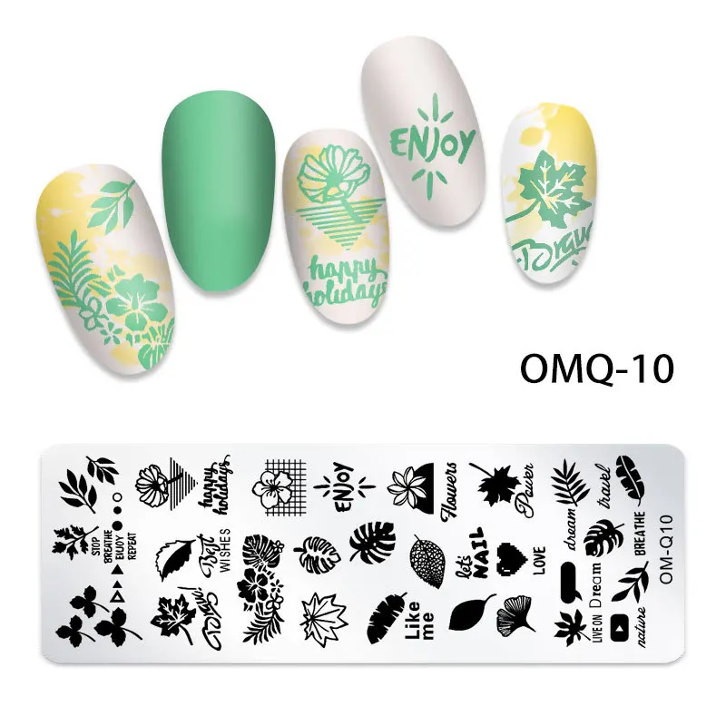 Cartoon Animals Nail Art Stamping Plates Rose Cats Butterfly Dandelion Image Printing Stencils Nail Stamp Templates Nail Tool 4