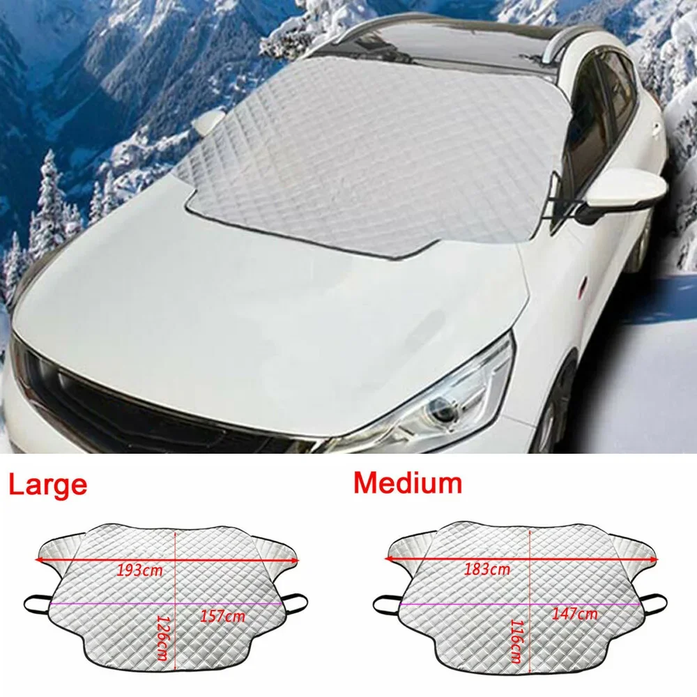 Car Truck Windshield Snow Cover Magnetic Winter Ice Frost Guard Sun Shade Protector Snow Cover SUV RV Good Layer AA BB CC