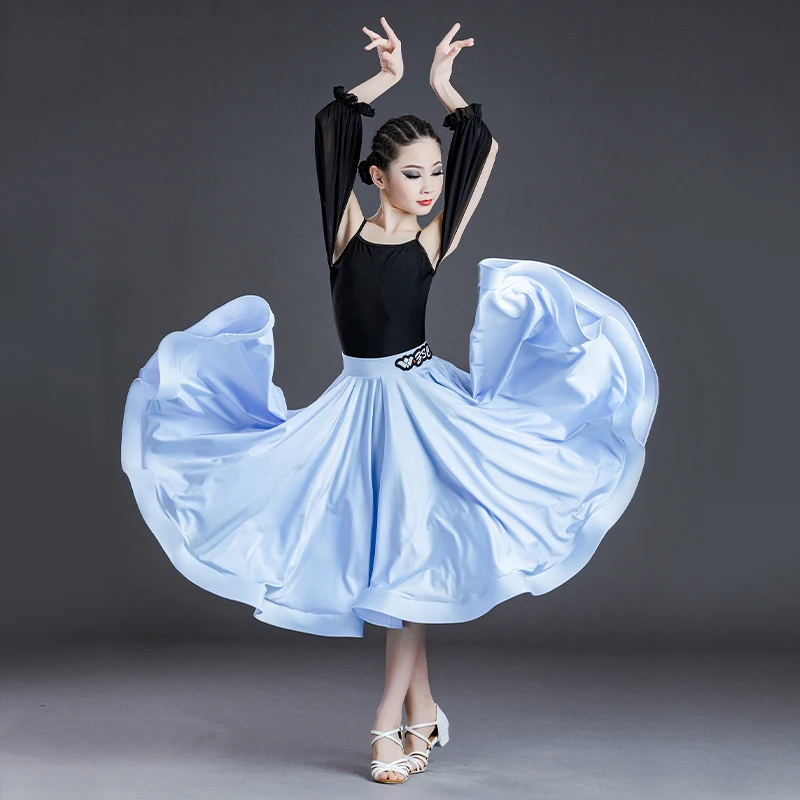 

Modern Dancing Clothes Girls Latin Dance Dress National Standard Waltz Ballroom Dance Competition Dress Practice Wear SL7175