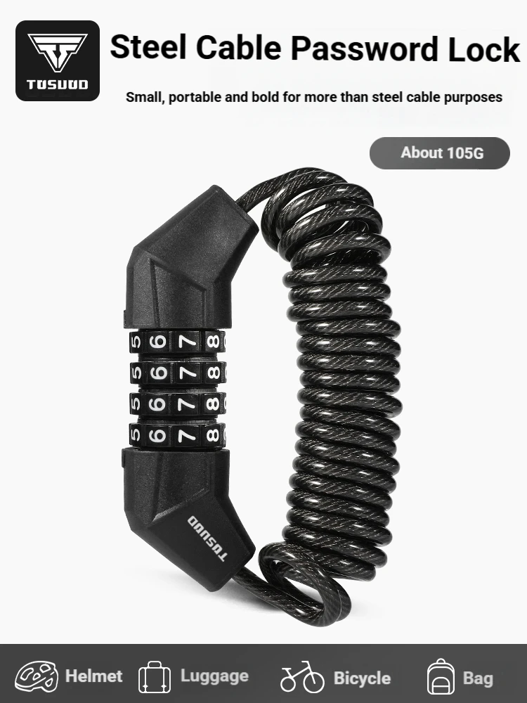 Black helmet lock