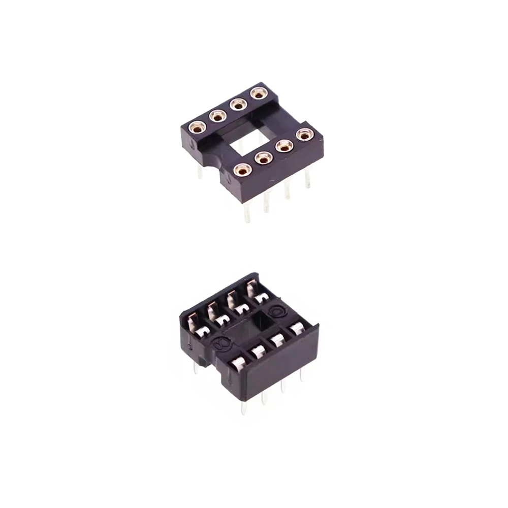 Oiyagai 30 Pcs 2.54 Mm Pitch 8 Pins Round Hole Soldering DIP