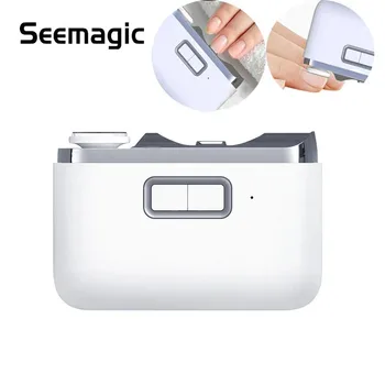 Youpin Seemagic 전기 폴리싱 자동 손톱깎이, 가벼운 트리머, 네일 커터, 매니큐어 안전, 아기 성인 케어용, 2 인 1