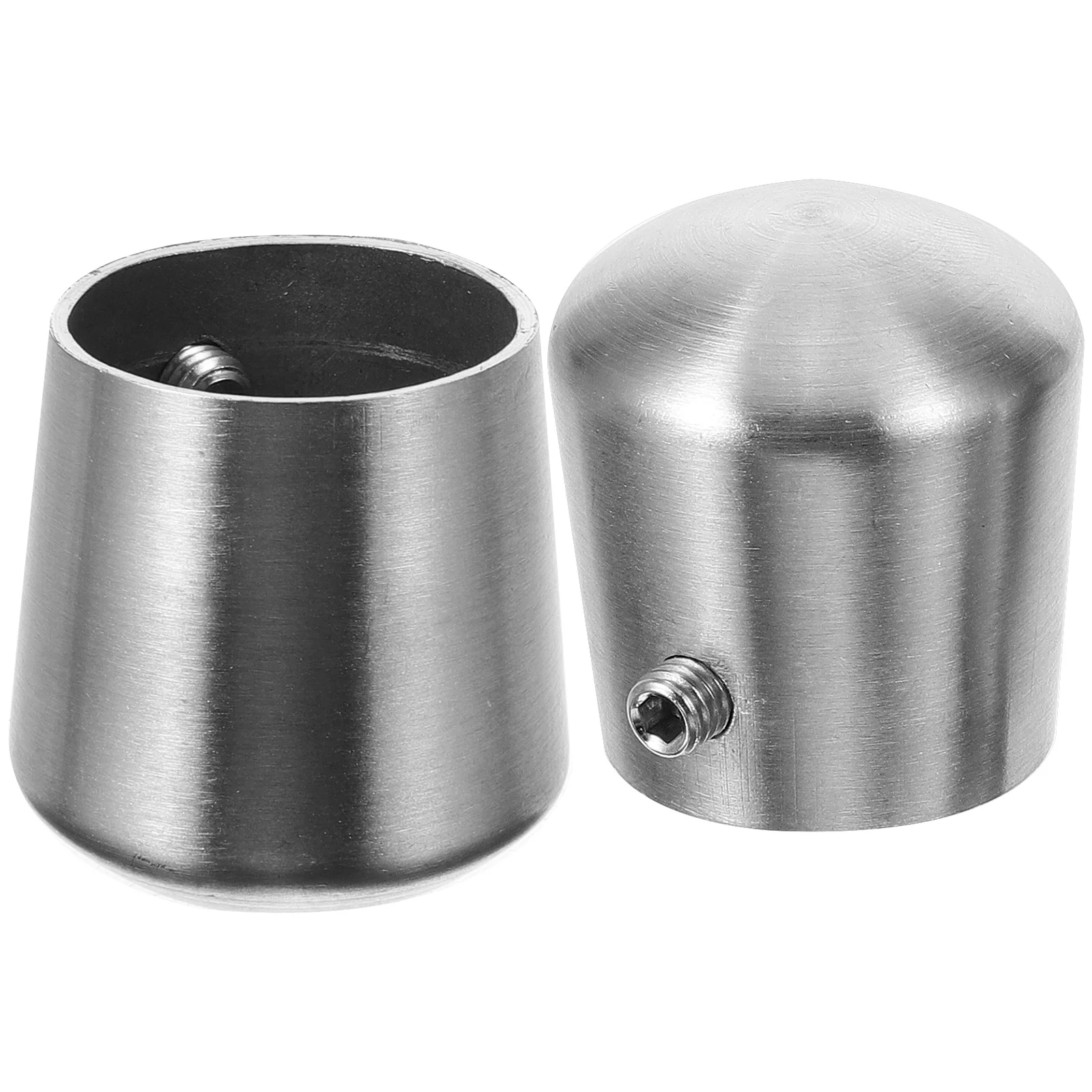 

2pcs Handrail End Caps Handrail Stairs Post End Caps Stainless Steel Stair Handrail Sealing Covers