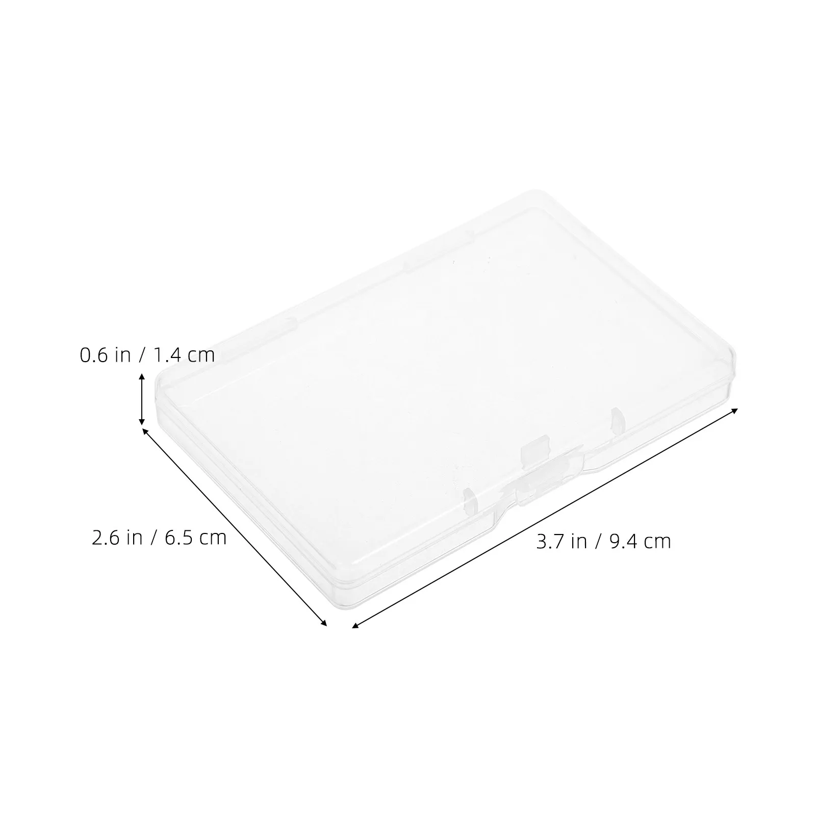 8Pcs 투명 플라스틱 명함 보관 상자 신용 카드 카드 놀이를위한 휴대용 투명 카드 홀더 케이스