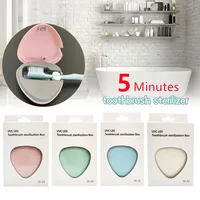 Mini Toothbrush UVC Ultraviolet Sanitizer Box Portable Travel UV Antibacterial Toothbrush Sterilizer Tool Storage Container 1
