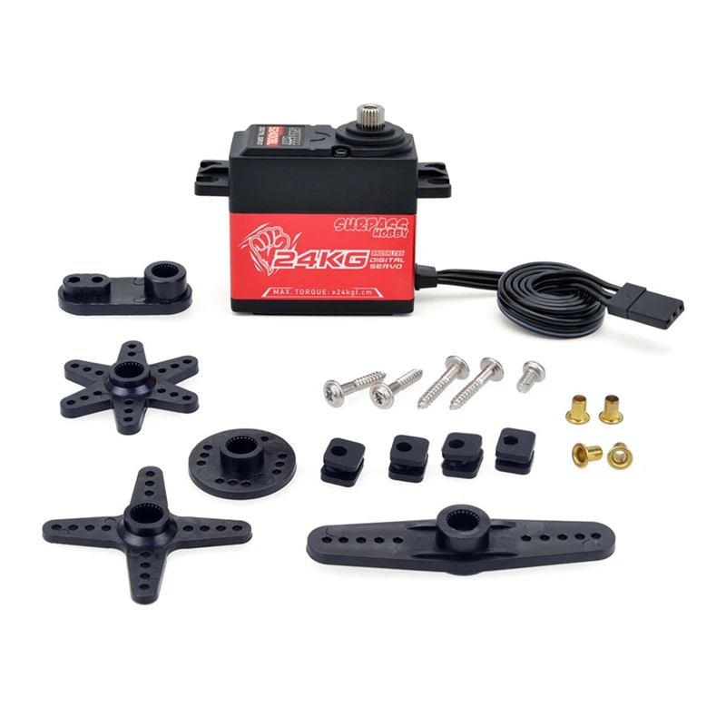 

Безщеточный цифровой рулевой механизм Surpass Hobby S2400bl 24Kg Ds- B004-C-стандартный полуалюминиевый каркас бесщеточного рулевого механизма