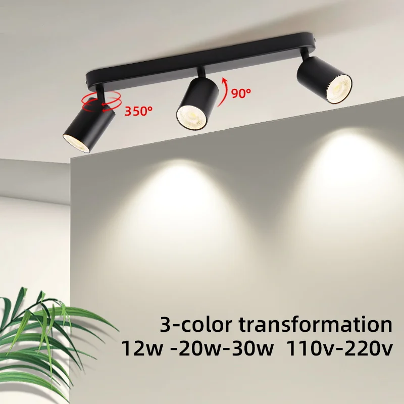 GU10 Spot Led Track Light 110V 220V Led Ceiling Lighting Indoor for Home Decor Kitchen Bedroom Ceiling Lamp Fixture Spotlight