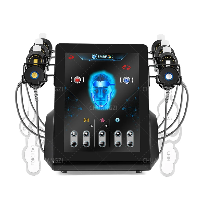 Latest Strong Pulsed Magnetic EMSzero RF Heat Energy Face Lift Wrinkle Removal Machine V-Line Facial Treatment Device 4