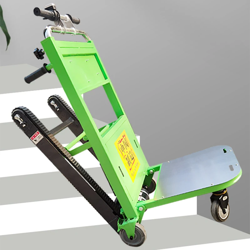 120kg Electric Stair Climbing Car Hand Trolley Climbing Cart Crawler type Up And Down Stair Climber Folding Hand Trolley