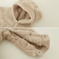 0-2Y Newborn Baby Rompers Spring Autumn Warm Fleece Baby Boys Costume Baby Girls Clothing Animal Overall Baby Outwear Jumpsuits 6