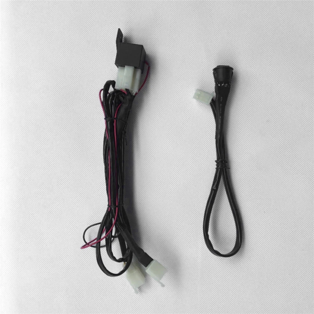 1x Switch + 1x Wiring Harness + 1x Carbon Fiber Seat Heated Pad Universal Fits All 12V Motorcycles 400x 200mm Heater Warmer Kit