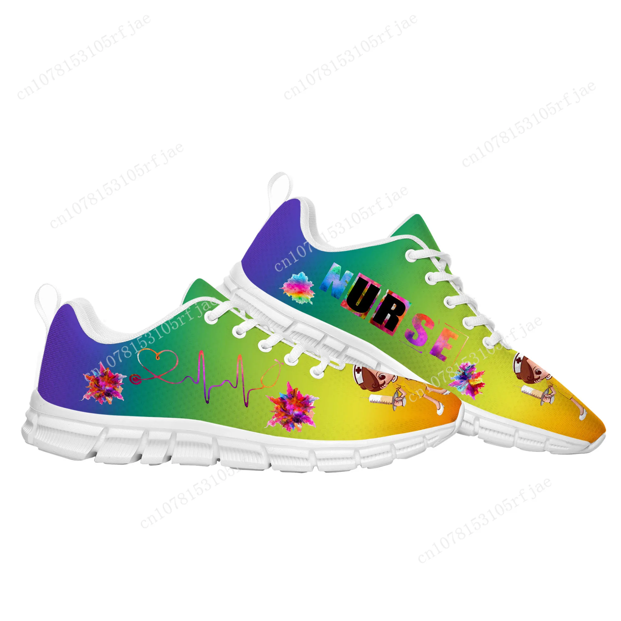 New Nurse Shoes Heart Beat Brand Sports Custom Shoes High Quality Mens Womens Teenager Sneaker Tailor Made Couple Built Shoes