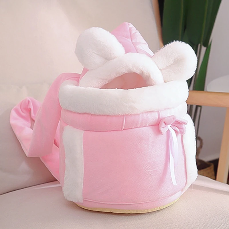Small Cat bag Teddy English Short Chest Tote Bag Dog Cat Warm Tote Bag Pet Shoulder Portable Backpack Cashmere Winter