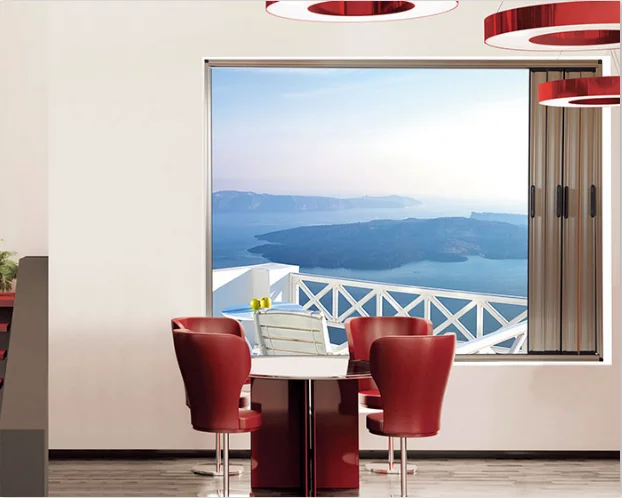 Description Picture 2 of itemretractable track type pleated mesh sliding insect screen door for window and door