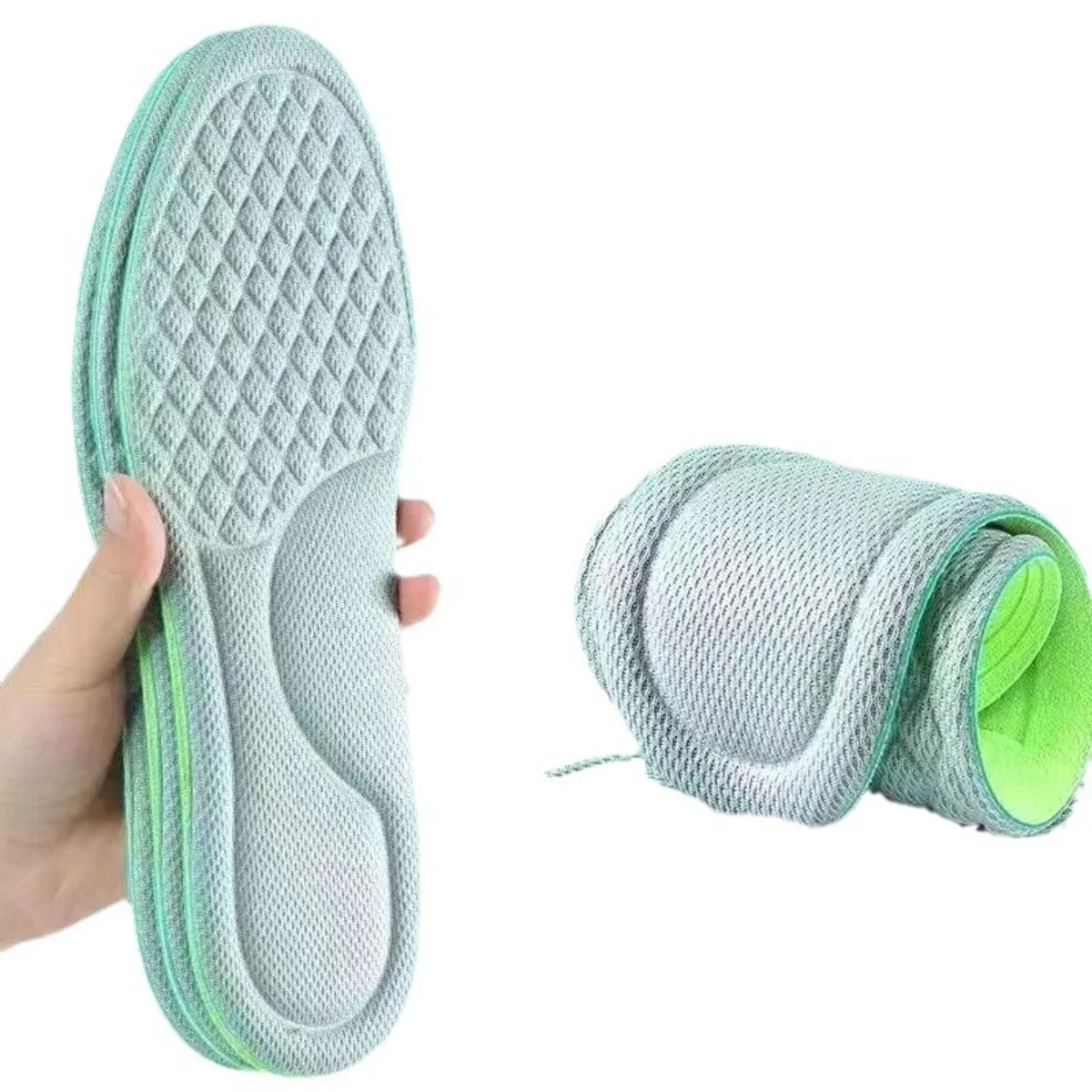 1 Pair Unisex Memory Foam Orthopedic Insoles Deodorizing Insole Shoes Sports Absorbs Sweat Soft Antibacterial Shoe Accessories