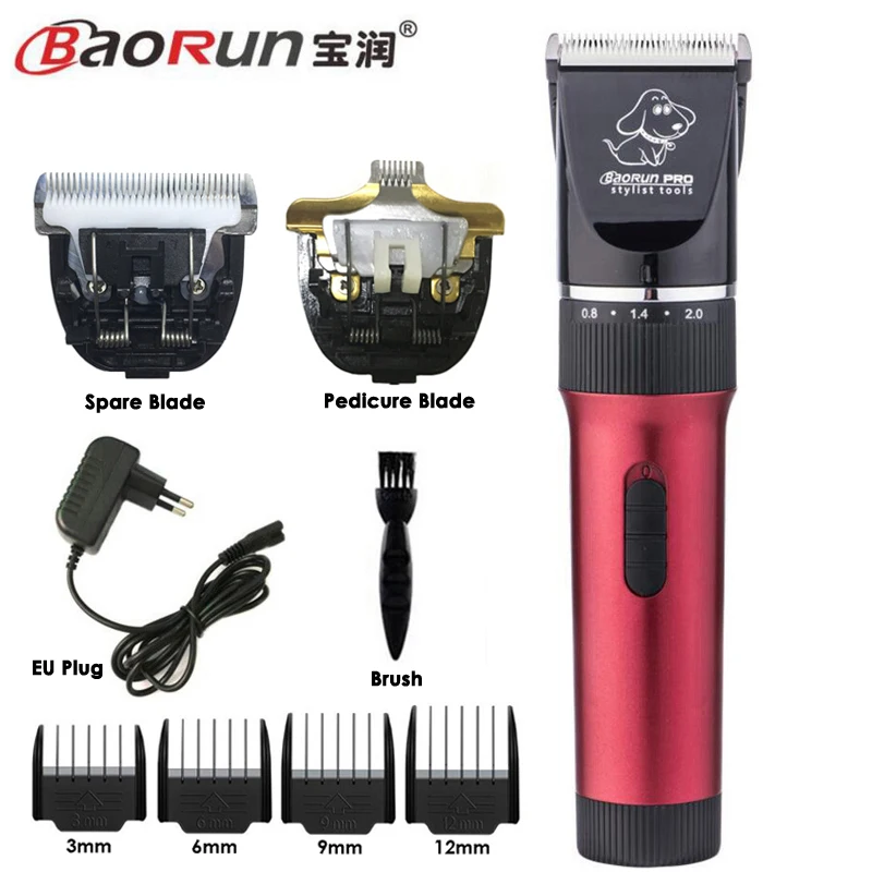 BAORUN P6 Professional Dog Hair Trimmer Low-noise Cat Grooming Clippers for Dog Rechargeable Hair Cutters Haircut Machine pet clipper dog hair trimmer pet hair trimmer dog clipper