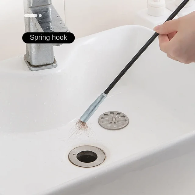 Pipe Unblocker Dredging Tool  Cleaning Kitchen Sink Drains - 60cm Spring  Pipe - Aliexpress