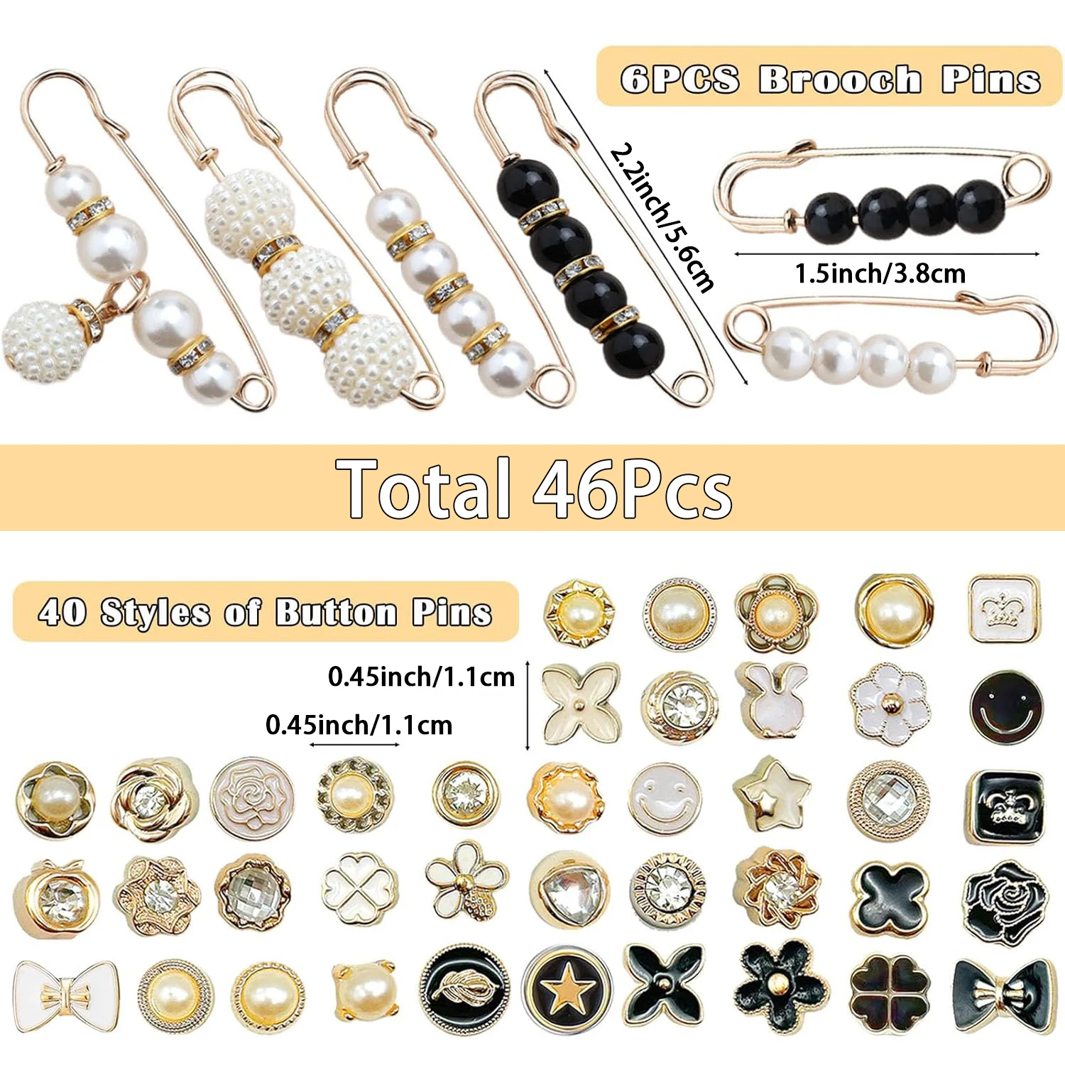 신발 양말 진주 브로치 핀 신발 매력 46개 운동화 신발 끈 잡동사니 양말 매력 키트 신발 DIY 장식