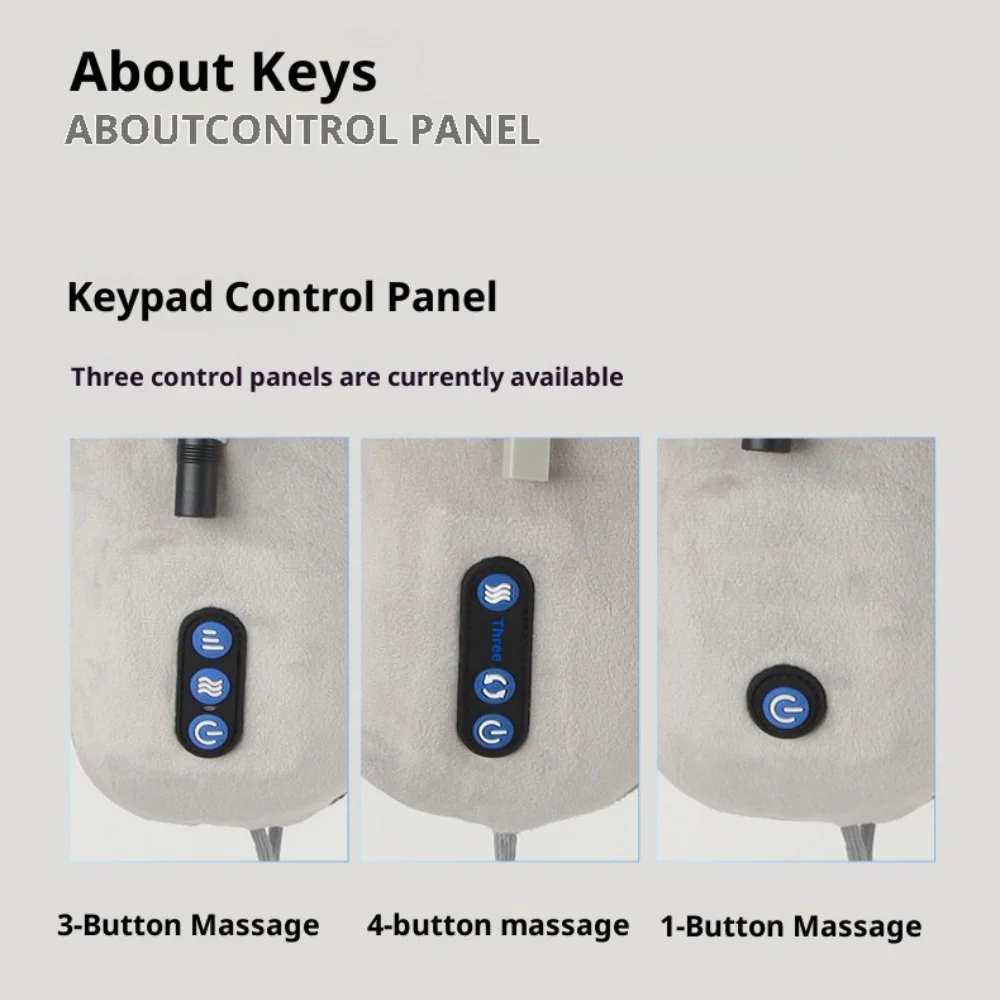 Rechargeable Neck Massager U Shaped Pillow Multifunctional Portable Shoulder Cervical Massager Outdoor Home Car Relaxing Massage