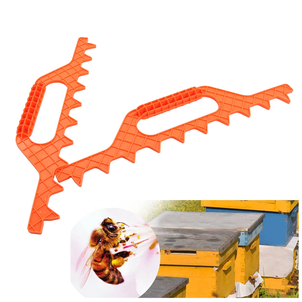 1Pc Keep Bee Hive Frame Spacing Tool 10 Needles Beehive Nest Frame Plastic Distance Measuring Rake 9 Beekeeping Supplies