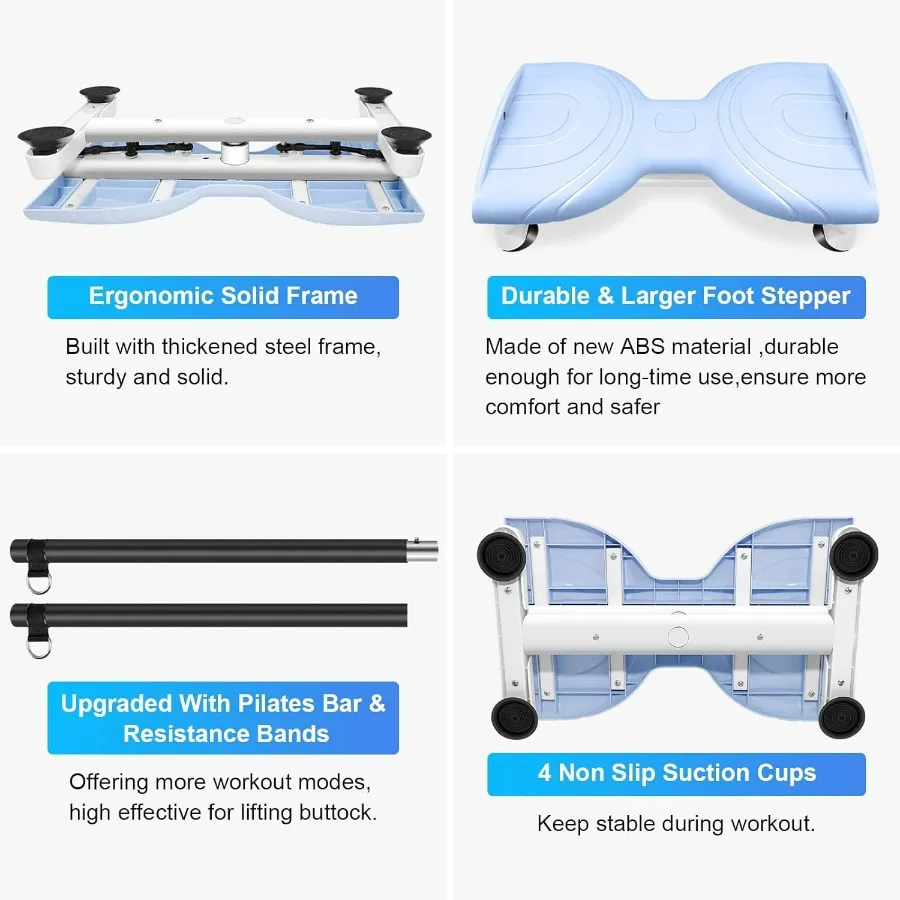 Waist Twister Machine Exercise,Ab Workout Machine,Noiseless Waist Twisting Fitness Tool, Waist Trainer For Women & Men,330 Lbs C