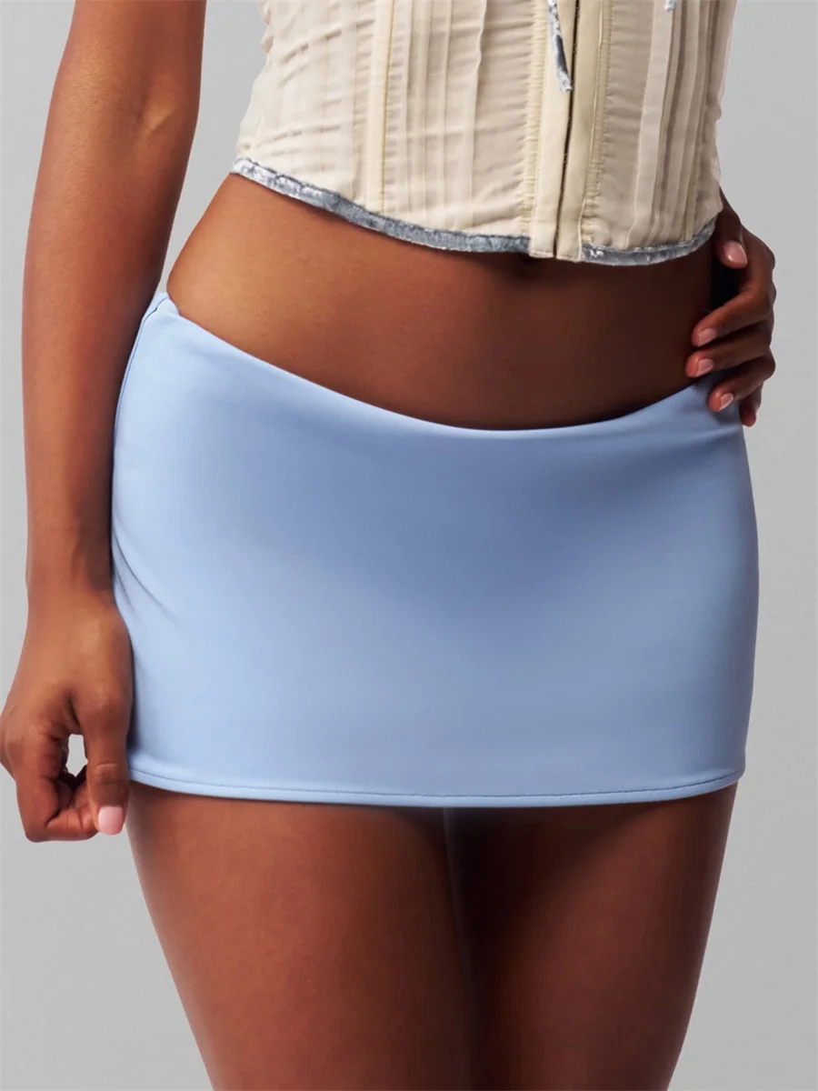 Low Waist Bodycon Mini Skirt for Women