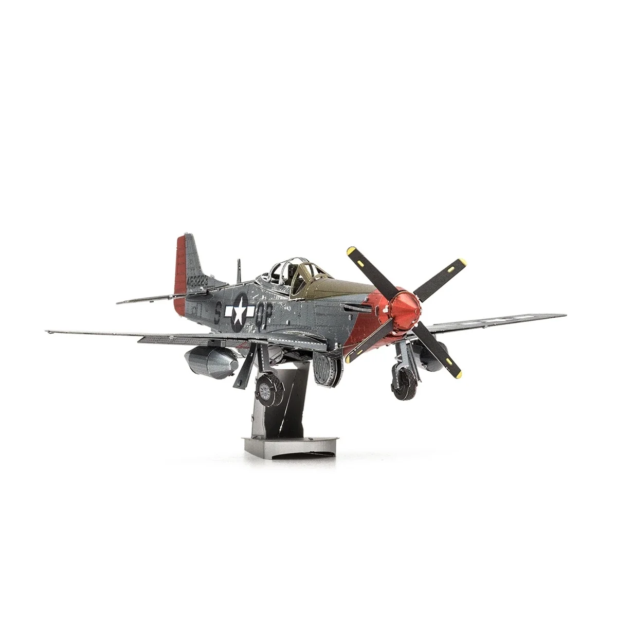 P-51D 3D Metal Puzzle model kits DIY Laser Cut Puzzles Jigsaw Toy 4