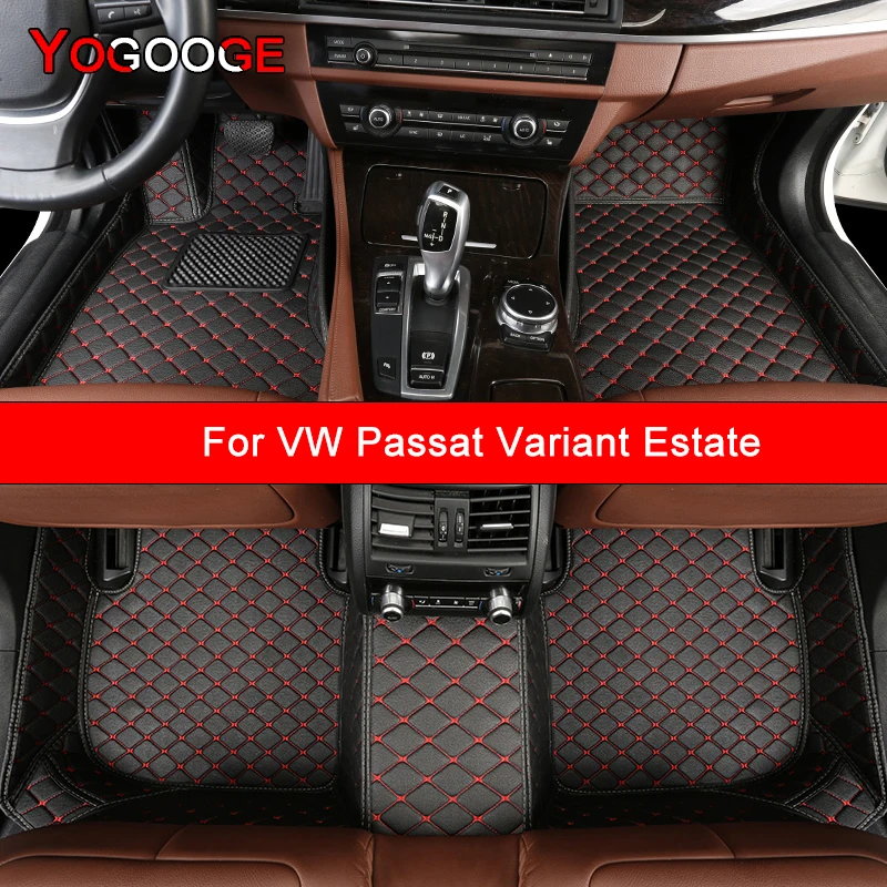 

YOGOOGE Custom Car Floor Mats For VW Passat Variant Estate Alltrack Kombi Auto Accessories Foot Carpet