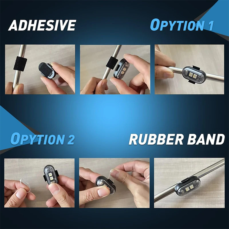 LED Lights With Remote Control 8 Colors USB LED Lights For Car Motorcycle Drone Aircraft Bike Truck Accessories For Men 3