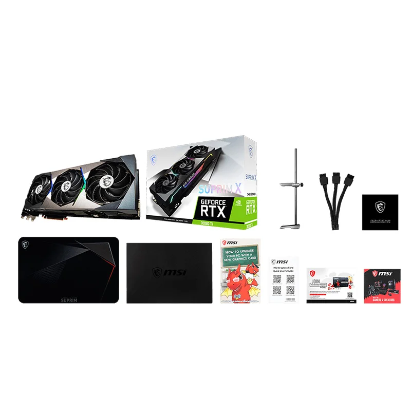 Msi Rtx 3090 Ti Suprim X 24g Gddr6x Card Rtx 3090ti 21000mhz Hdcp