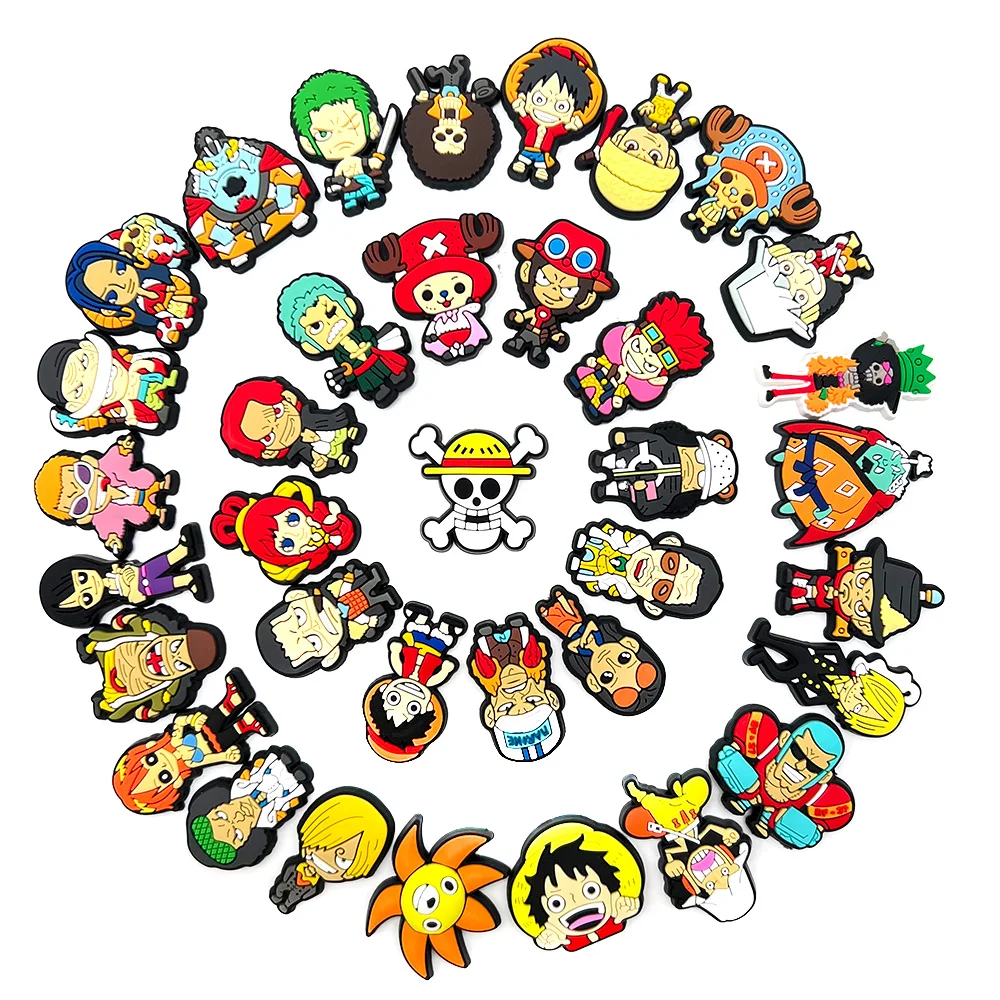 Popular cartoon characters Shoe Charms DIY Shoe Buckle Accessories PVC Decorations X-mas Girl Kids Gifts 36Pcs/Set shoe charms shoe decorations