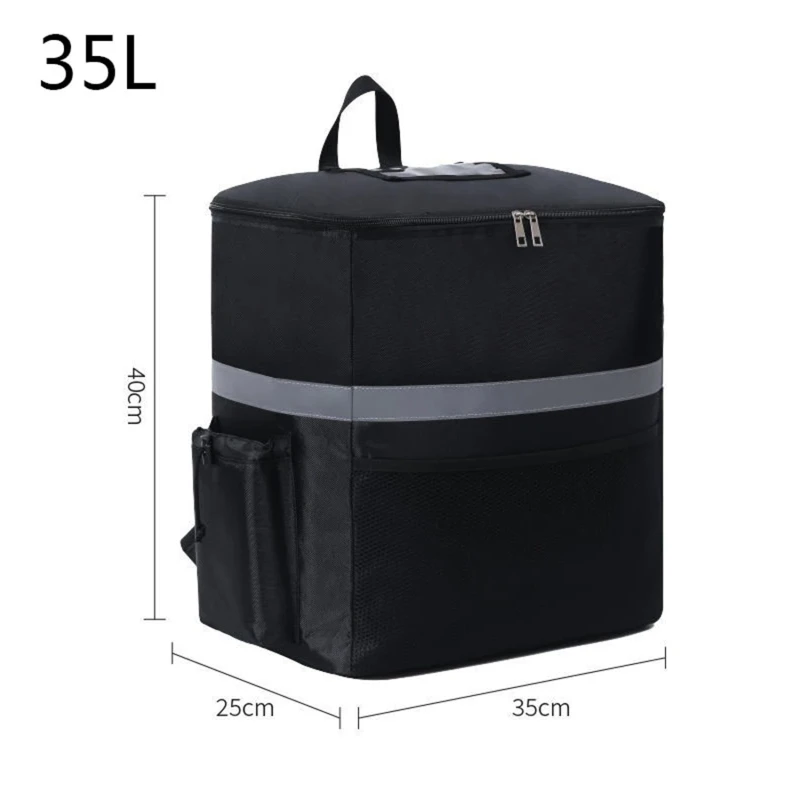 Insulated Bag Thermal Food Bag 35L Extra Large Thermal Food Bag Cooler Bag Takeaway Refrigerator Box Fresh Keeping Food Delivery Backpack Insulated Cool