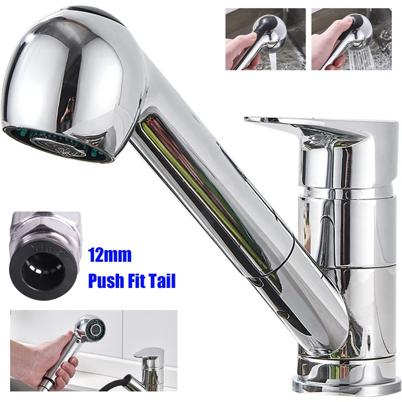 Chrome Effect Brass RV Shower Mixer Tap With Hot Cold Control