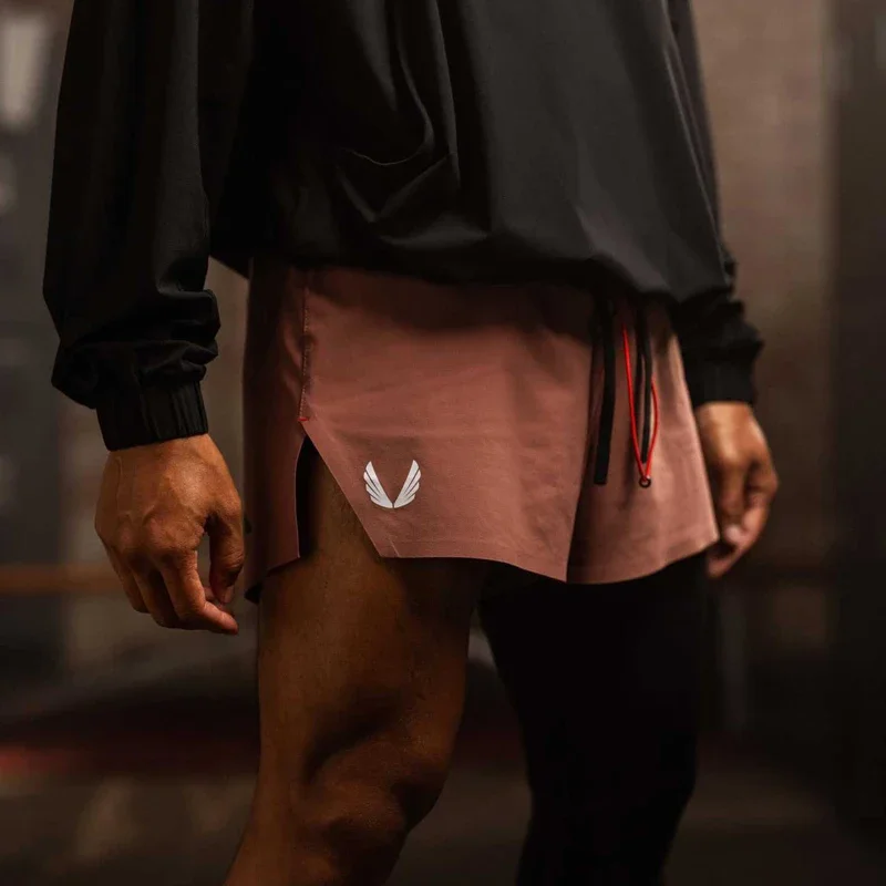 Men's Shorts New Summer Sports Fitness Quick-Drying Breathable Stretch Shorts Gym Running Training Bodybuilding Beach Pants