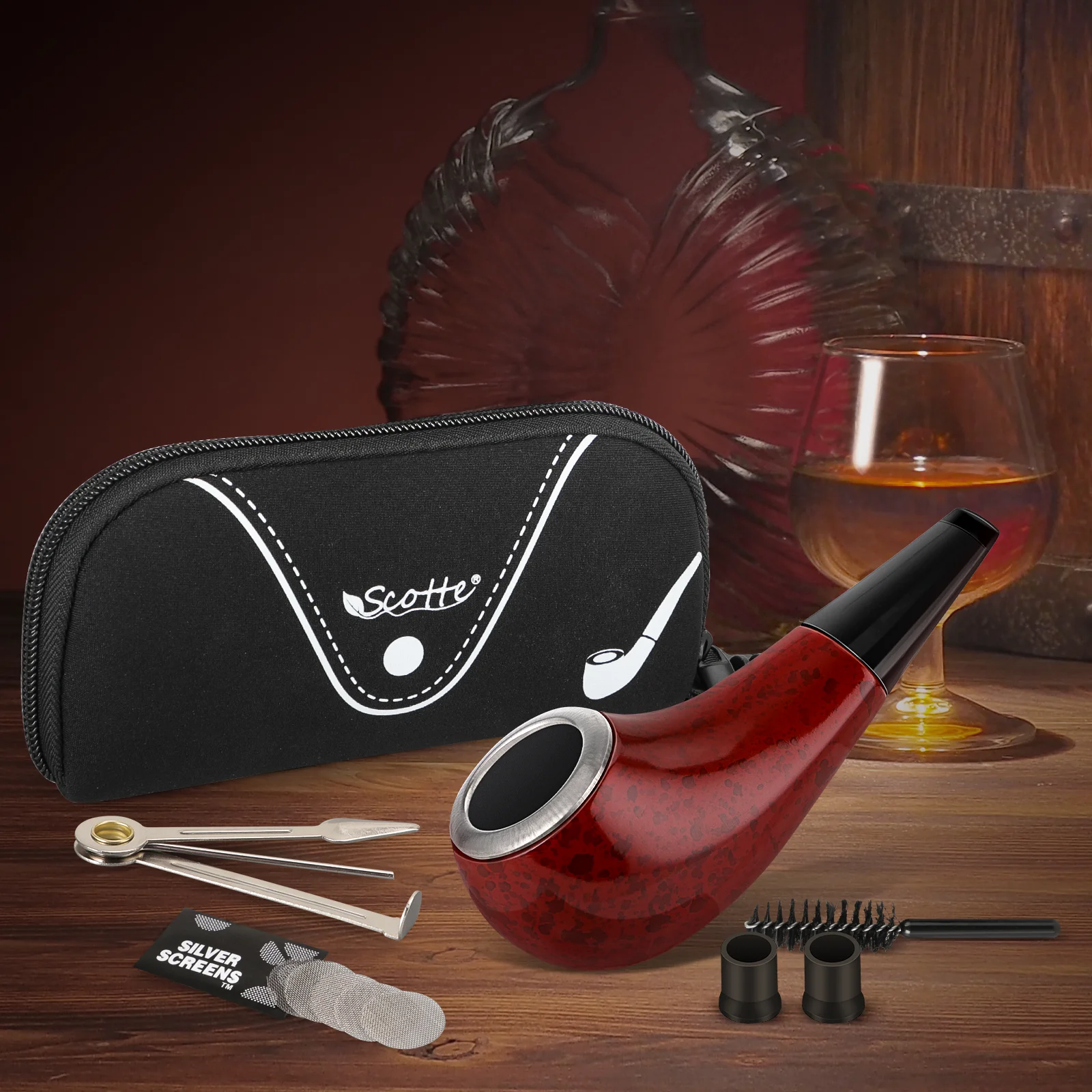 Vintage Tobacco Pipe Pouch Accessories tobacco pipe smoking pipe tobacco smoking accessories smoking accessories