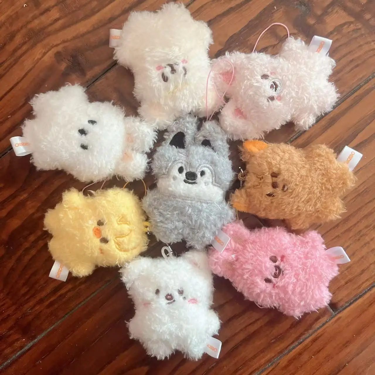 SKZOO Children Cartoon Mini Pendant Plush Toy Keychain FM Wilderness Week Street Children Cartoon Festival Gift