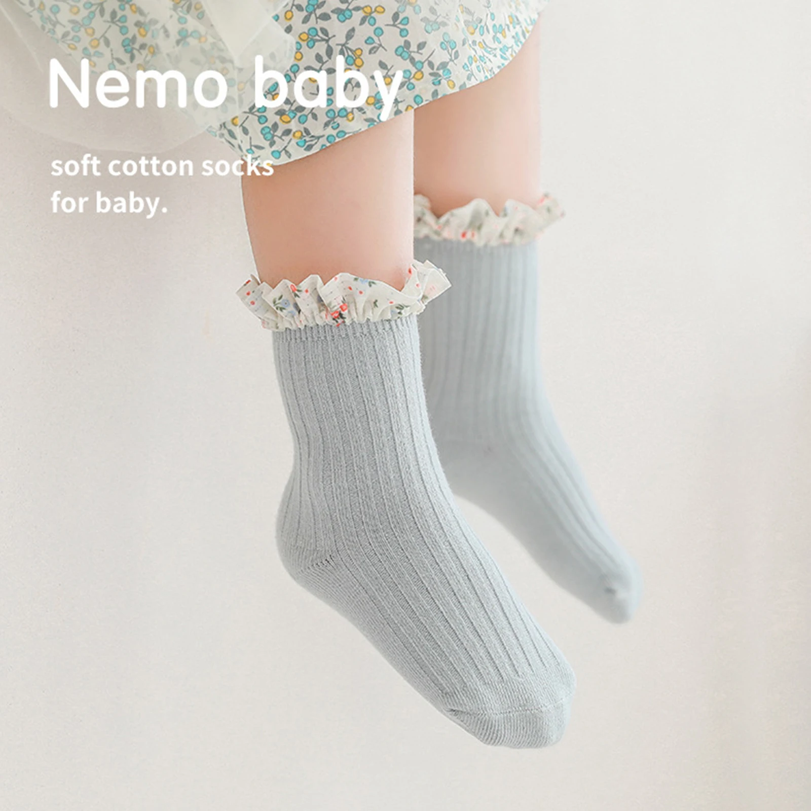 Baby Socks Girl Newborn Infantil Kid Knee High Lace Socks Toddler Baby