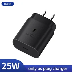 Samsung 25W Super Fast USB - C Charger Power Adapter - US Plug Black